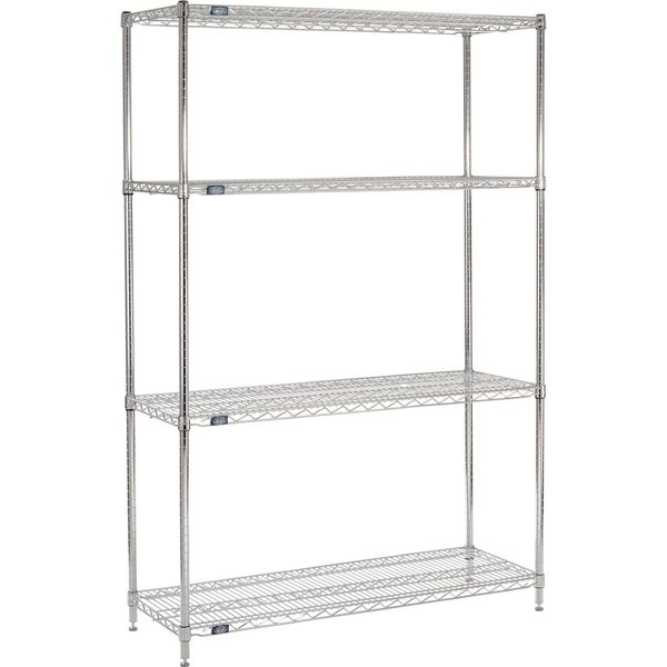 Nexel ESD, 5 Tier, Wire Shelving Starter Unit, 48W x 12D x 74H 12487ESD5